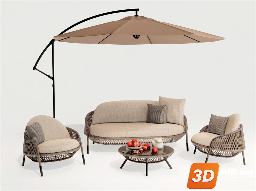 Outdoor Sofa Skp Files